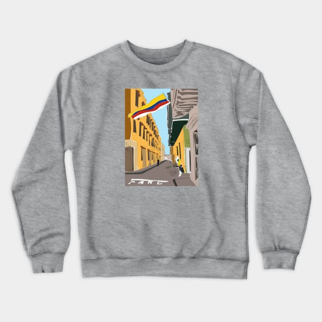 Cartagena de Indias, Colombia Crewneck Sweatshirt by lymancreativeco